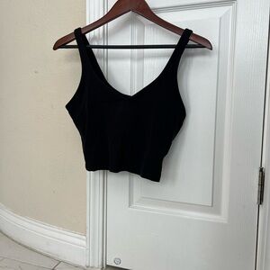 Lululemon Align Tank - Black V-Neck Women's Cropped Active Tank